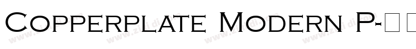 Copperplate Modern P字体转换